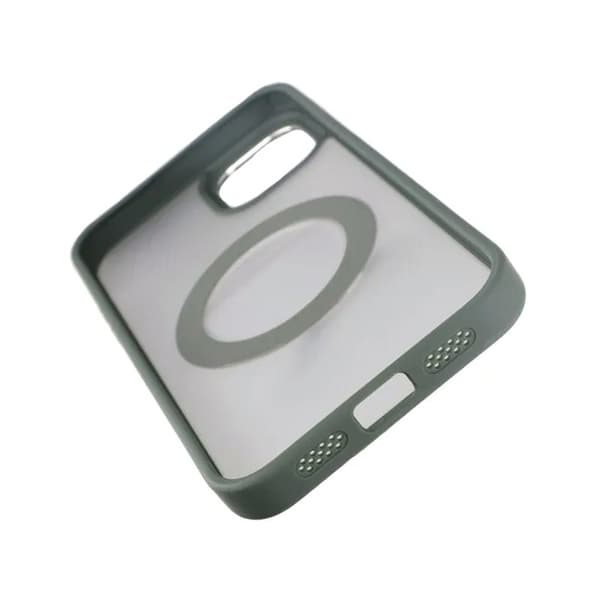iPhone 15 Plus Skal med MagSafe Stativ Rvelon - Grön Grön
