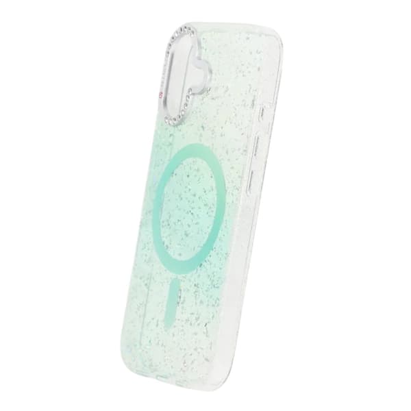 Glitter Diamond Magnetic Case - iPhone 17 Green Glitter