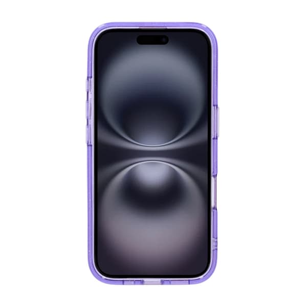 iPhone 16 Rvelon TPU Mobile Case with MagSafe - Glitter Purple Glitter