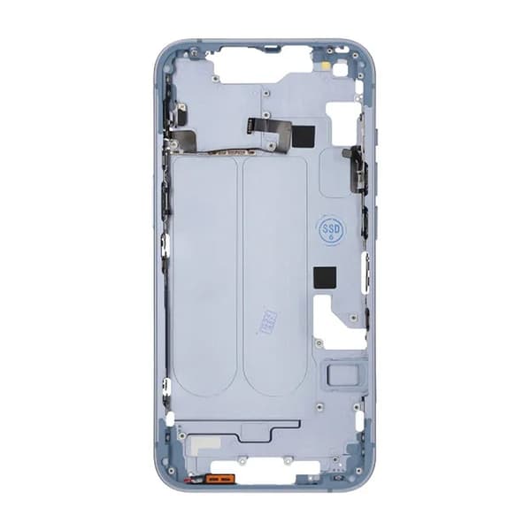 iPhone 14 Baksida med Komplett Ram OEM - Blå Blå