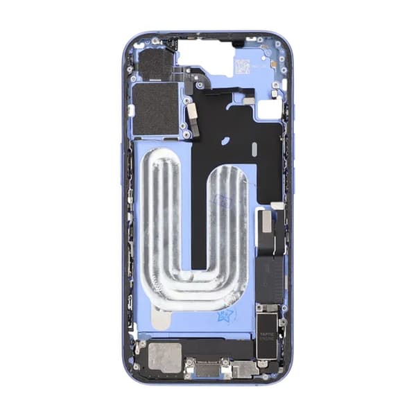 Mittenram med smådelar för iPhone 16 - Blå OEM Blå