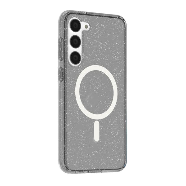 Samsung Galaxy S23 Plus Glitter Magsafe Mobile Case - Black Glitter