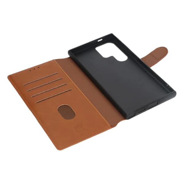Samsung Galaxy S24 Ultra Wallet Case Rvelon - Brown Brun