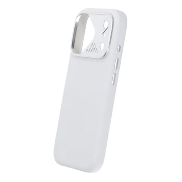 Silikonskal MagSafe med Kameraskydd till iPhone 17 Pro Max - Vit Vit