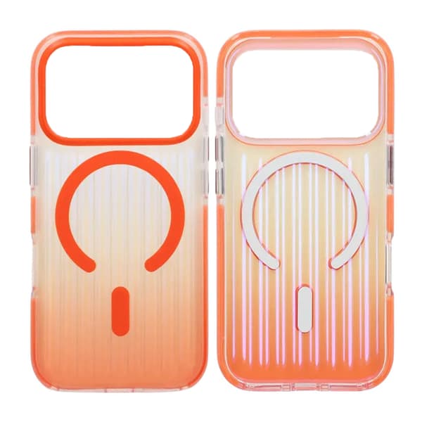 Mobilskal Korrugerad MagSafe för iPhone 17 Pro Max - Orange Orange