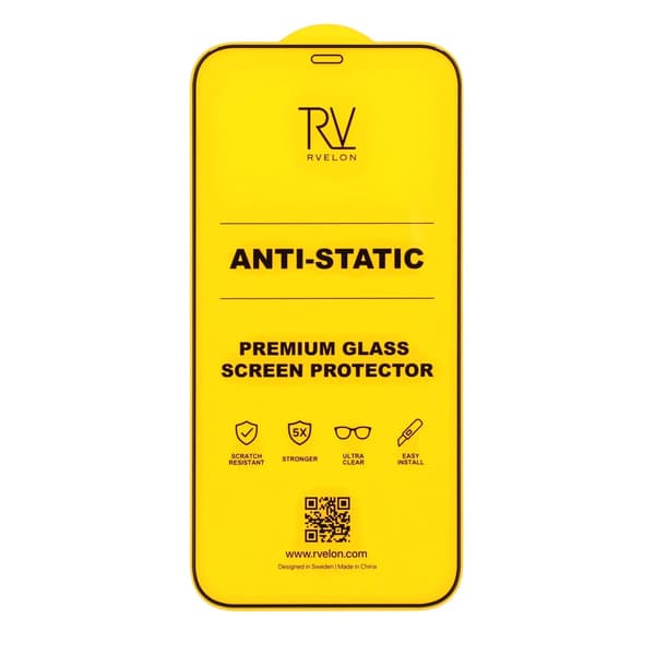 Rvelon Skärmskydd för iPhone 12 Pro Max - 2.5D Härdat Glas