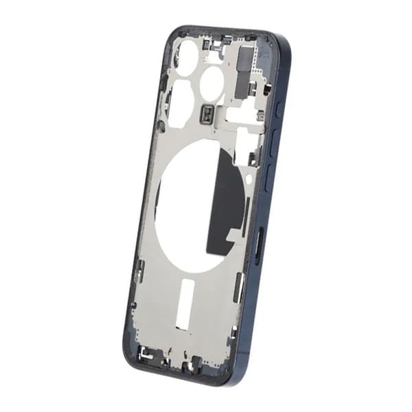 Mittenram med smådelar för iPhone 15 Pro - Blå Titan OEM Blå