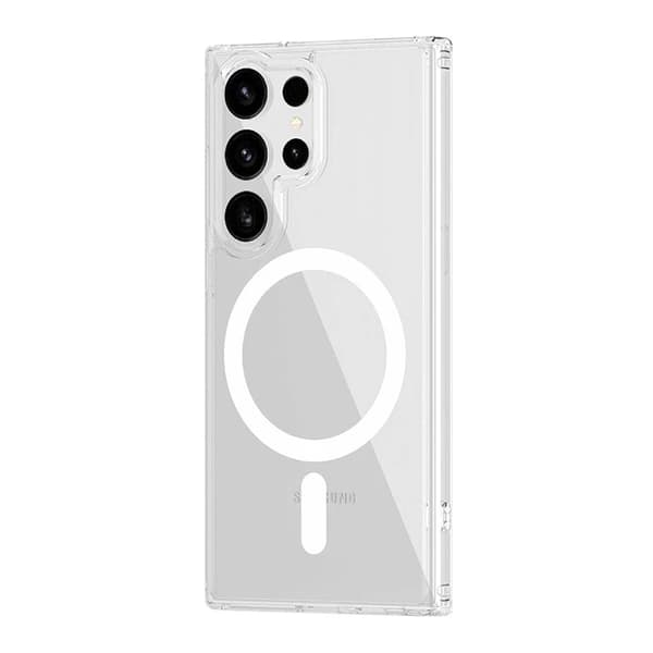 Samsung Galaxy S23 Ultra Hybrid Case with Magnet - Transparent Transparent