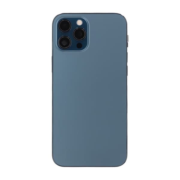 iPhone 12 Pro Max Baksida med Komplett Ram OEM - Blå Blå