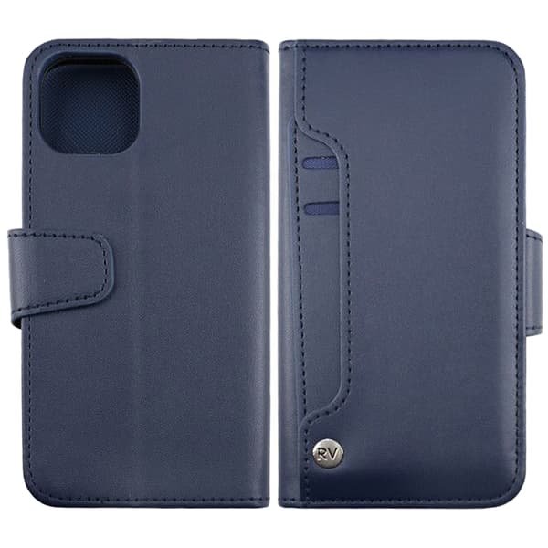 Rvelon Case Extra Card Slot for iPhone 12 and 12 Pro - Blue Blå
