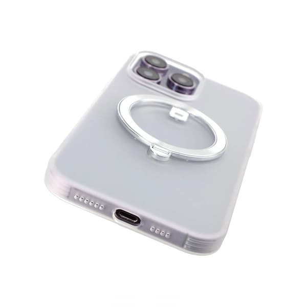 iPhone 14 Pro Skal med MagSafe Stativ Rvelon - Vit Vit