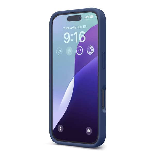 iPhone 16 Pro Silicone Case Rvelon - Blue Blå