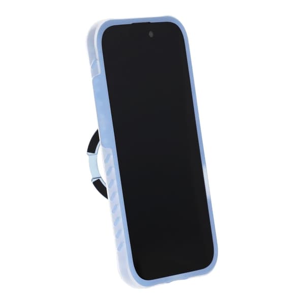Matt Mobilskal med ringstativ för iPhone 16 Pro Max - Blå Blå