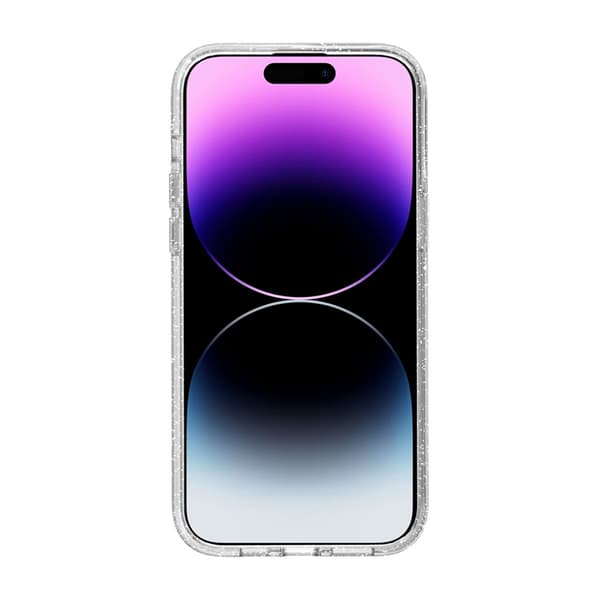 iPhone 15 Pro Max Mobile Case Shockproof with Glitter - Transparent Glitter