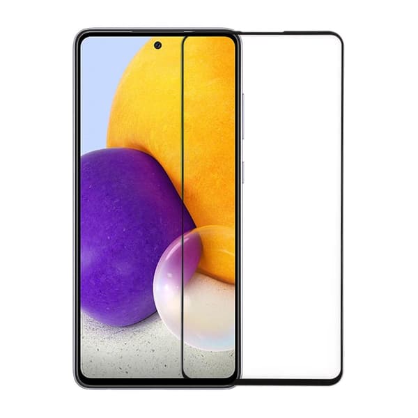 Skärmskydd Galaxy A72 - 3D Härdat Glas Svart Bulk Svart