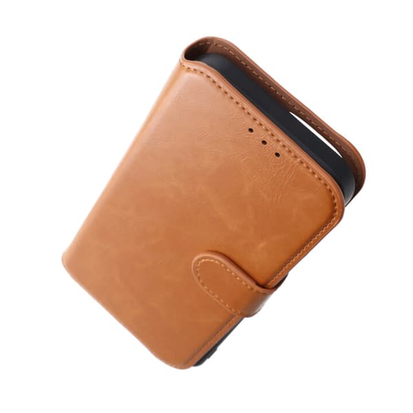 iPhone 15 Pro Max Plånboksfodral Magnet Rvelon - Brun Brun