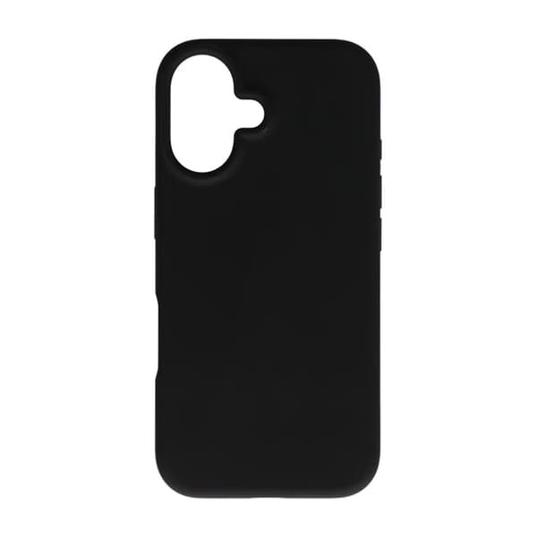 iPhone 16 Mobilskal Silikon - Svart Svart