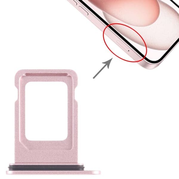 iPhone 15/15 Plus Max Simkortshållare - Rosa Rosa