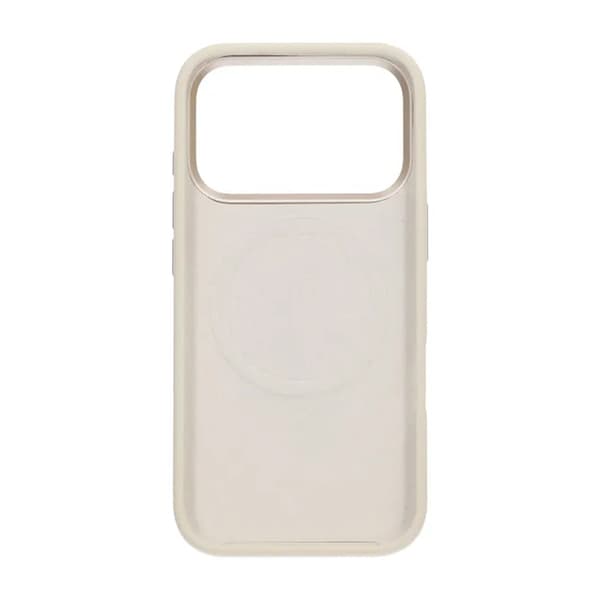 Mobile Case Silicone with Camera Metal Frame for iPhone 17 Pro - White Vit