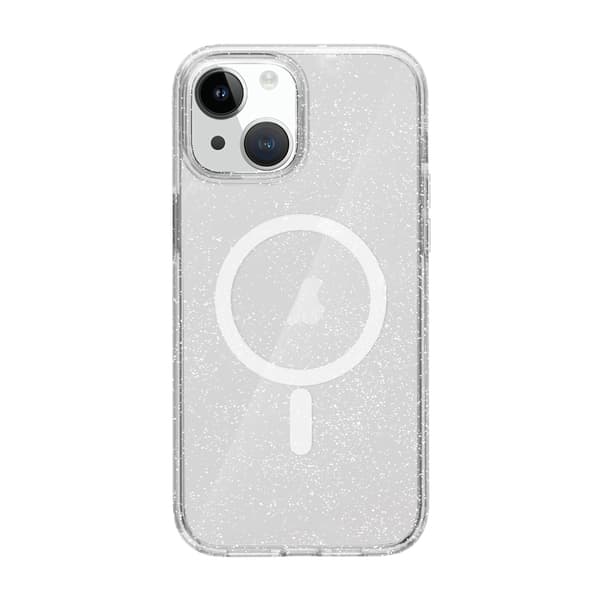 iPhone 14 Hybrid Case With Glitter - Transparent Glitter