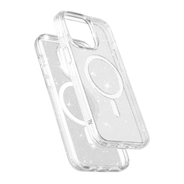 iPhone 11 Pro Hybrid Case With Glitter - Transparent Glitter