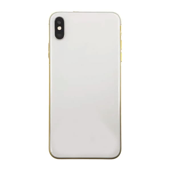 iPhone XS Max Back Cover Complete OEM Silver With Small Parts Silver