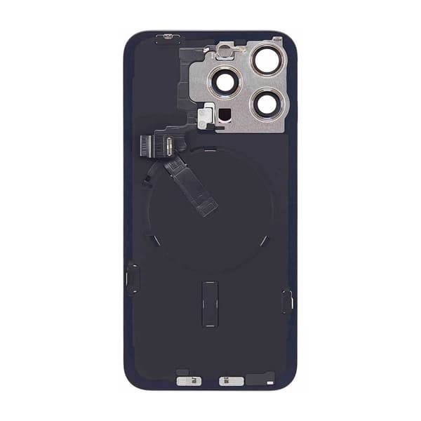 iPhone 15 Pro Max Baksida Glas Komplett OEM - Vit Vit
