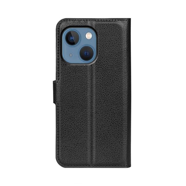 iPhone 14 Plus Wallet Case with Stand - Black Svart