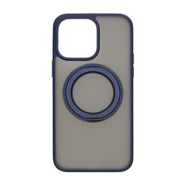 Matte case 360 ​​rotating bracket Mobile Phone Case For iPhone 14 Pro Max Blue Blå