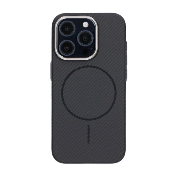 iPhone 15 Pro Carbon Case - Black Svart