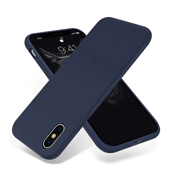 iPhone X/XS Case - Silicone Rvelon Blue Ice Blå
