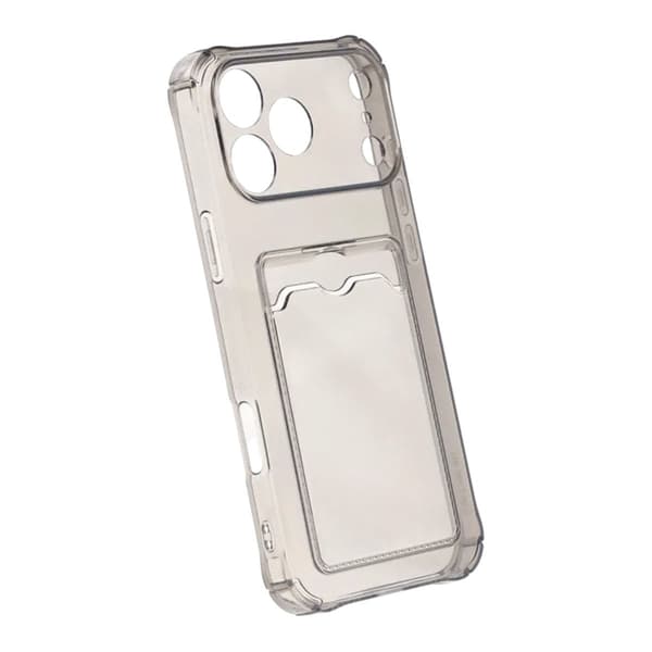 Shockproof Case with Card Holder iPhone 17 Pro Max Black Svart