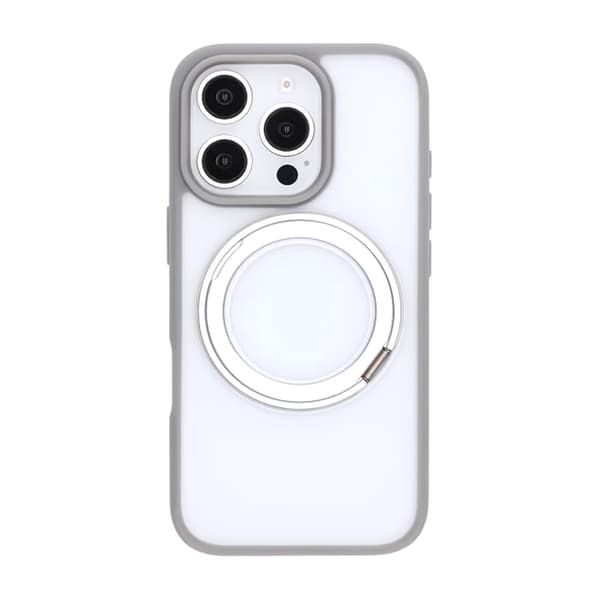 iPhone 16 Pro Mobilskal med Magsafe Stativ - Grå Grå
