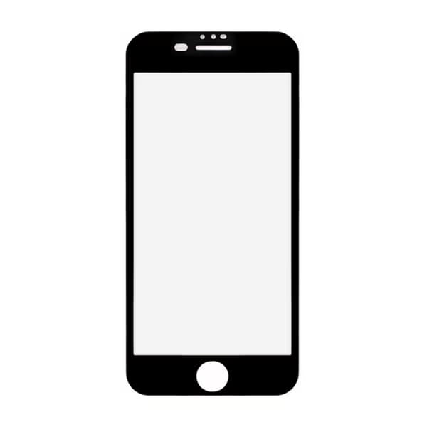 Screen Protector iPhone 7/8 Plus - Tempered Glass Black (bulk) Svart