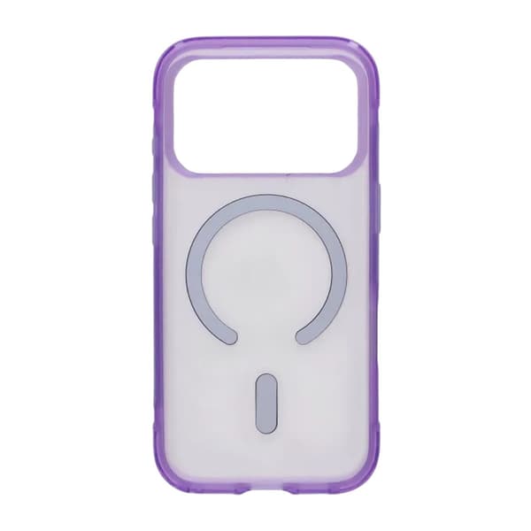 Matte Magnetic Shockproof Airbag  Case For iPhone 17 Pro Max Purple