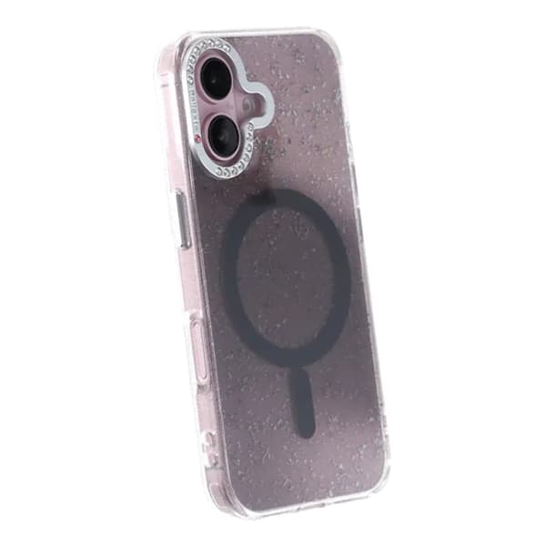 Glitter Diamond Magnetic Case - iPhone 16 Black Svart