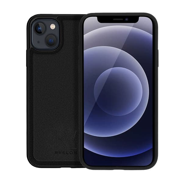 iPhone 13 Mini Wallet Case Magnet Rvelon - Black Svart