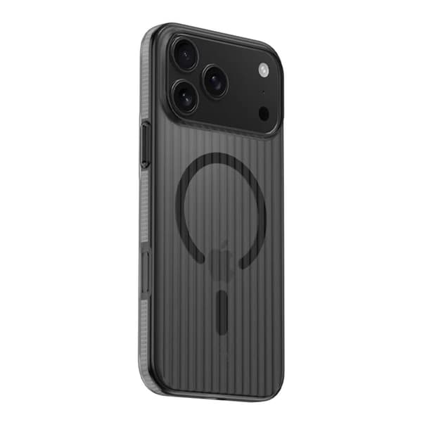 Rvelon Corrugated Magsafe Mobile Case for iPhone 17 Pro Max - Gray Grå