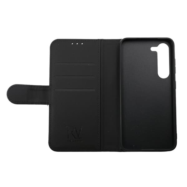 RV Magnetic Wallet Case For Galaxy S23 Black Svart