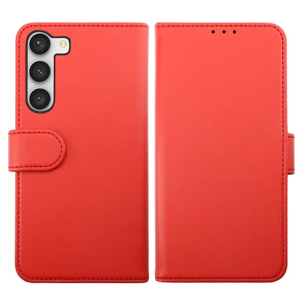 Samsung Galaxy S23 Plus Wallet Case Magnet Rvelon - Red Röd