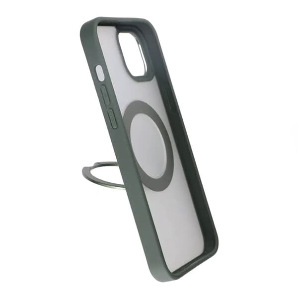 iPhone 15 Skal med MagSafe Stativ Rvelon - Grön