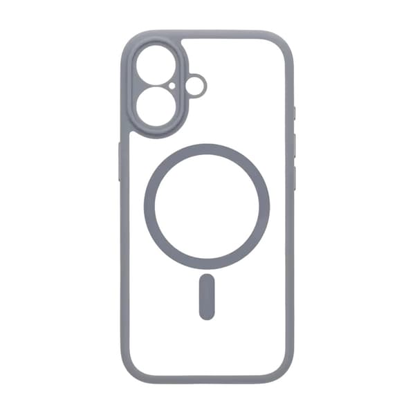 Case for iPhone 17 with MagSafe and Camera Protection with Gray Grå