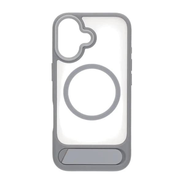 MagSafe-skal med stativ för iPhone 17 - Grå Svart