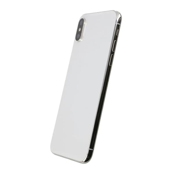 iPhone XS Max Back Cover Complete OEM Silver With Small Parts Silver