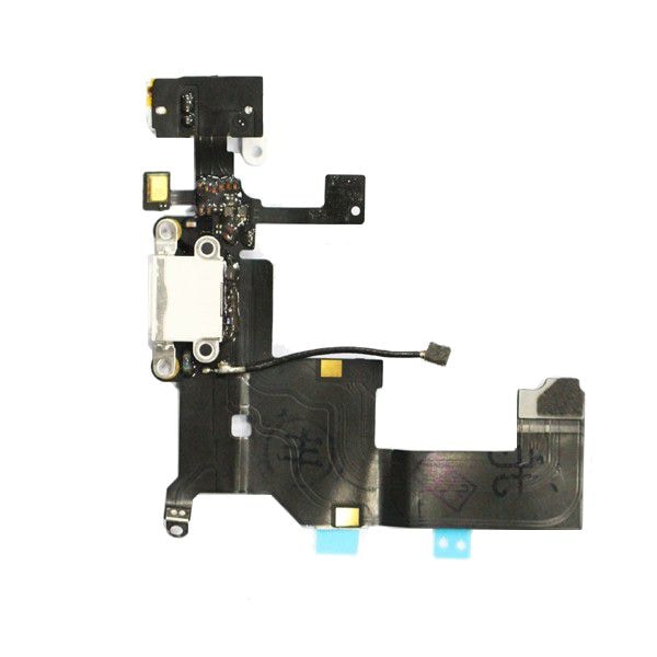 iPhone 5 Laddkontakt Flexkabel Vit