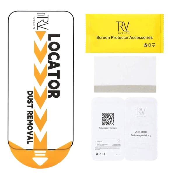 Screen Protector iPhone 12/12 Pro - 2.5D High Aluminum Tempered Glass RV- Bulk with frame -20 pcs