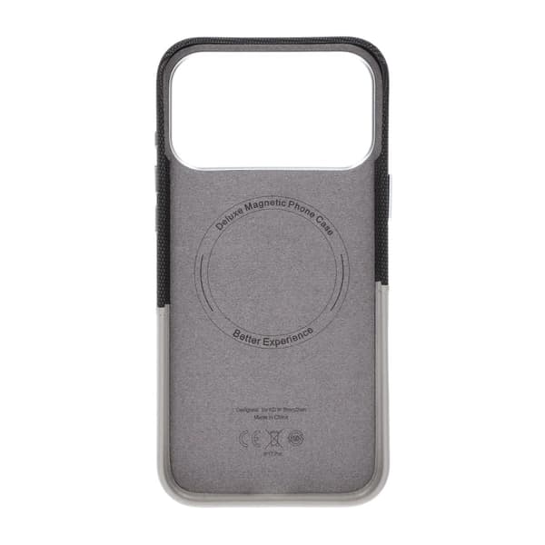 Magnetiskt Mobilskal med Läder Korthållare till iPhone 17 Pro Max och 18 Pro Max - Grå Grå