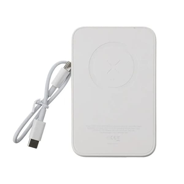 Rvelon Magsafe Powerbank 5000 mAh - Vit Vit
