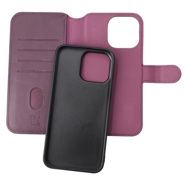 iPhone 15 Pro Max Plånboksfodral Magnet Rvelon - Lila Lila