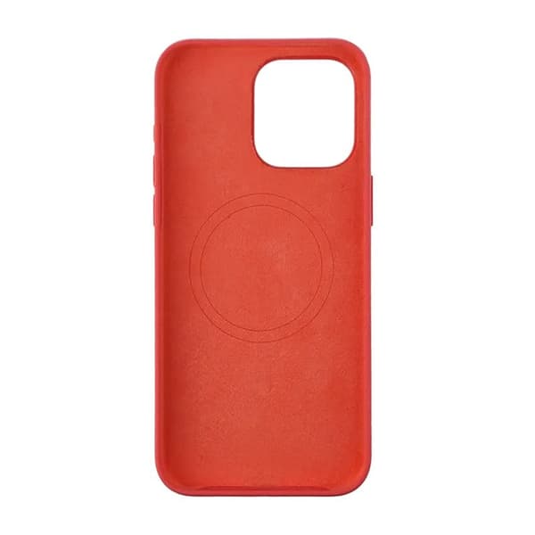 iPhone 15 Pro Max Silicone Case Rvelon MagSafe - Red Röd